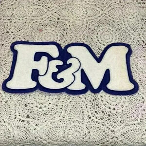 F&M vintage letterman’s jacket patch